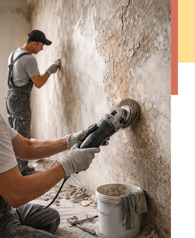 Снятие и удаление краски со стен в Верхней Пышме от 2155 руб. — ОТДЕЛОЧНИК-Врх