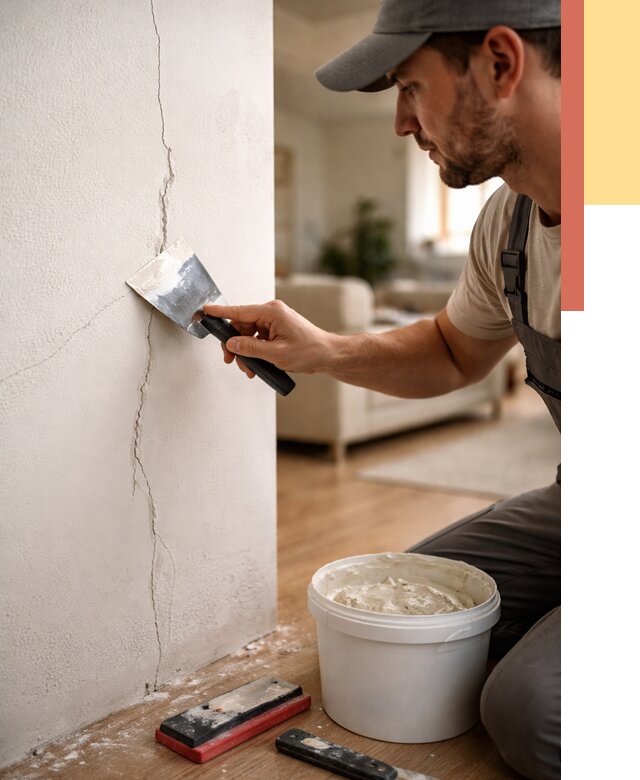 Заделка трещин и сколов в Верхней Пышме от 2514 руб. — быстро и недорого | ОТДЕЛОЧНИК-Врх