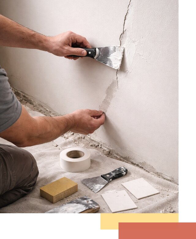 Заделка трещин и сколов в стенах и потолках в Верхней Пышме