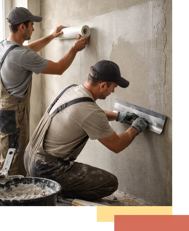 Армирование стен стеклосеткой в Верхней Пышме для прочной отделки