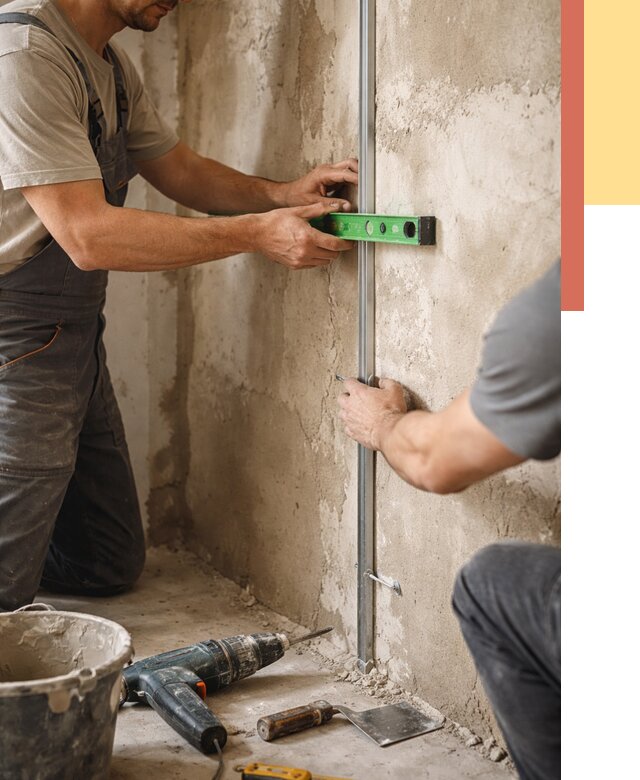 Установка штукатурных маяков в Верхней Пышме от 7182 руб. — быстро и недорого | ОТДЕЛОЧНИК-Врх