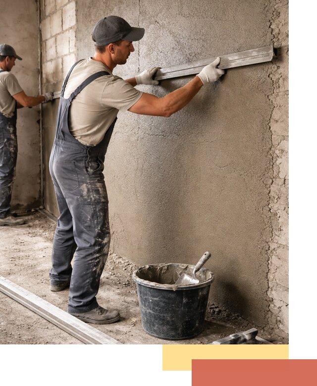 Штукатурка стен цементно-песчаная в Верхней Пышме профессионально