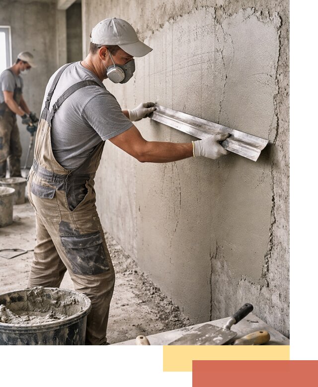 Штукатурка бетонных стен в Верхней Пышме качественно и долговечно