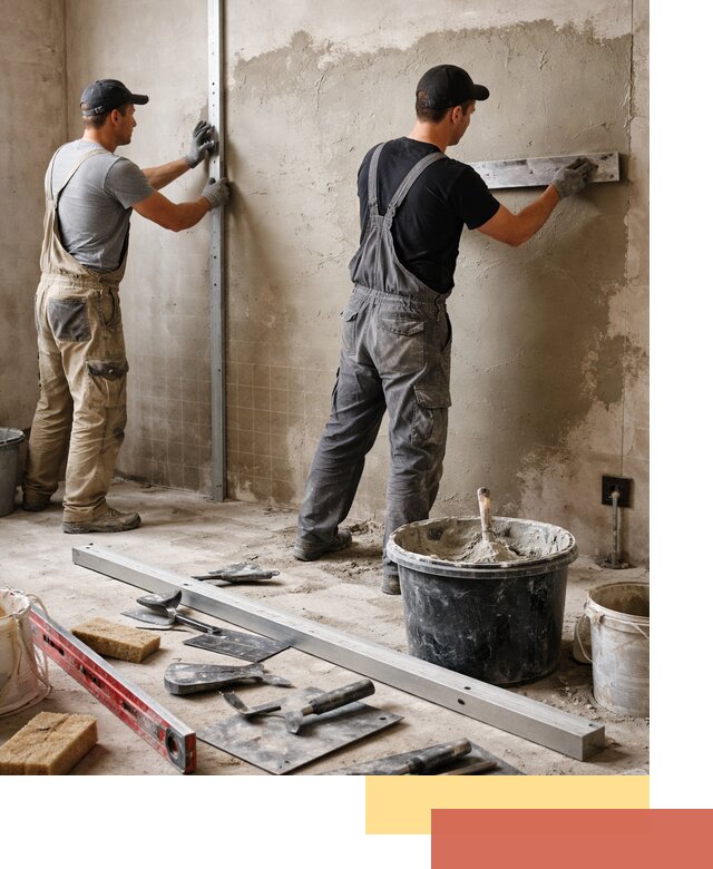 Профессиональная штукатурка стен под плитку в Верхней Пышме