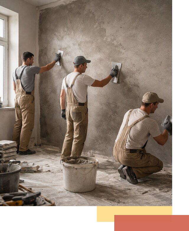 Декоративная штукатурка под бетон в Верхней Пышме для стен и потолков