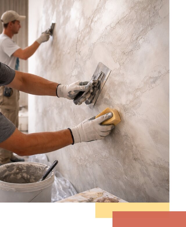 Декоративная штукатурка под мрамор в Верхней Пышме для стен и потолков