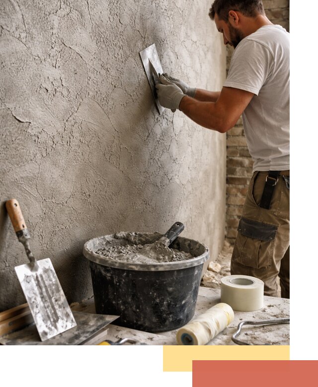 Декоративная штукатурка лофт в Верхней Пышме — отделка стен и потолков