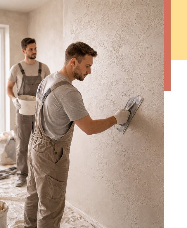 Фактурная штукатурка стен в Верхней Пышме от 4309 руб./м² — заказать под ключ | ОТДЕЛОЧНИК-Врх