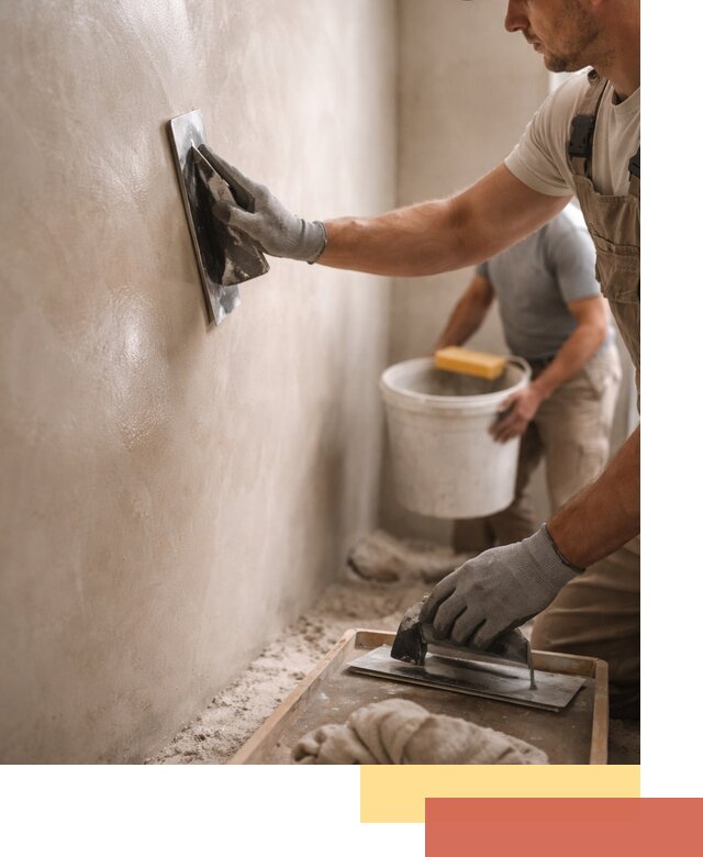 Нанесение марокканской штукатурки таделакт в Верхней Пышме