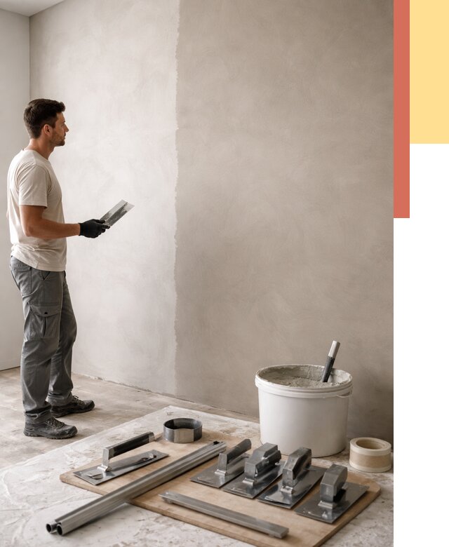 Нанесение микроцемента на стены в Верхней Пышме от 3283 руб./м2 под ключ | ОТДЕЛОЧНИК-Врх