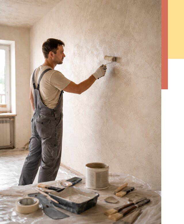 Нанесение лессирующей краски по декоративке в Верхней Пышме от 1796 руб. | ОТДЕЛОЧНИК-Врх