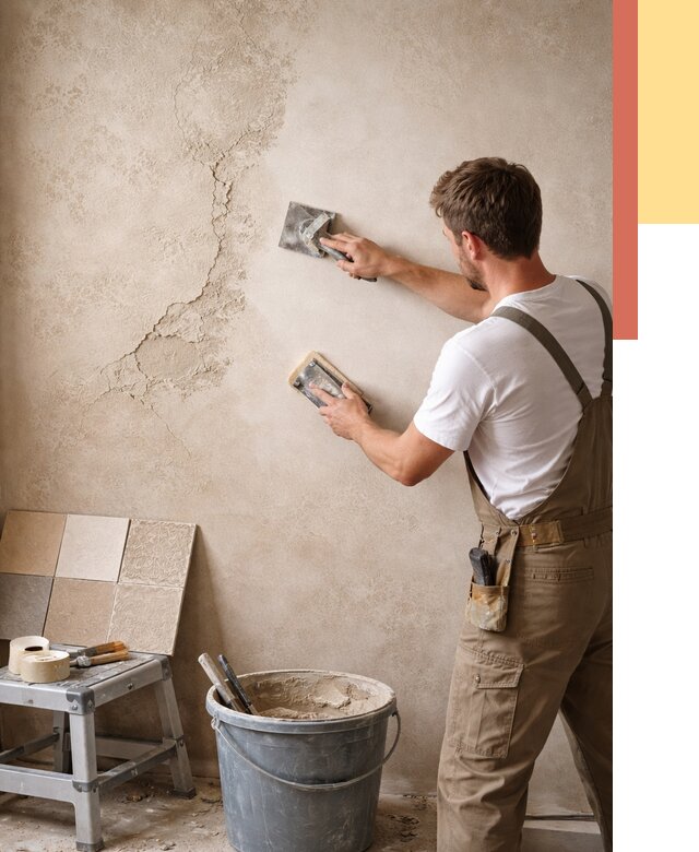 Ремонт декоративной штукатурки в Верхней Пышме от 4617 руб. под ключ | ОТДЕЛОЧНИК-Врх