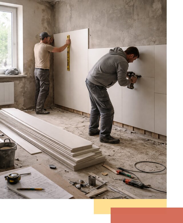 Монтаж ПВХ панелей на стены в Верхней Пышме качественно и быстро