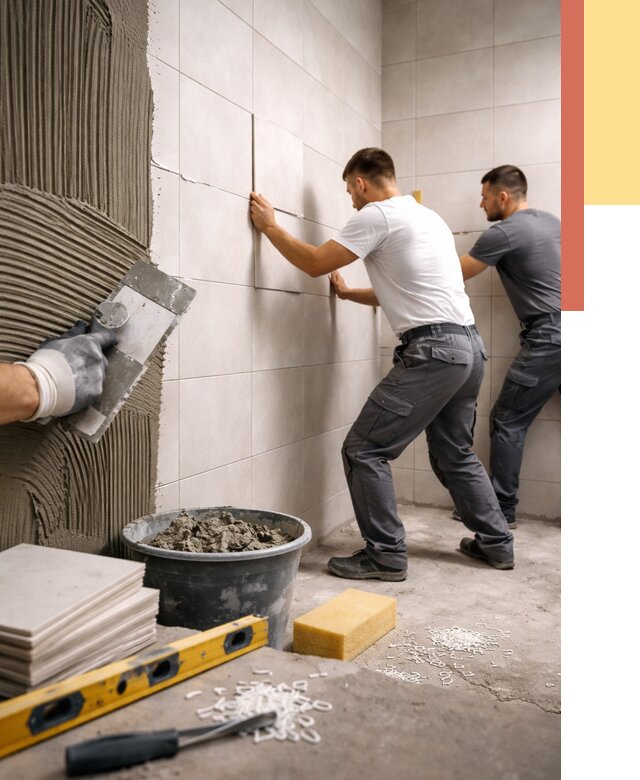 Укладка плитки на стены в Верхней Пышме от 872 руб. — качественно и недорого | ОТДЕЛОЧНИК-Врх