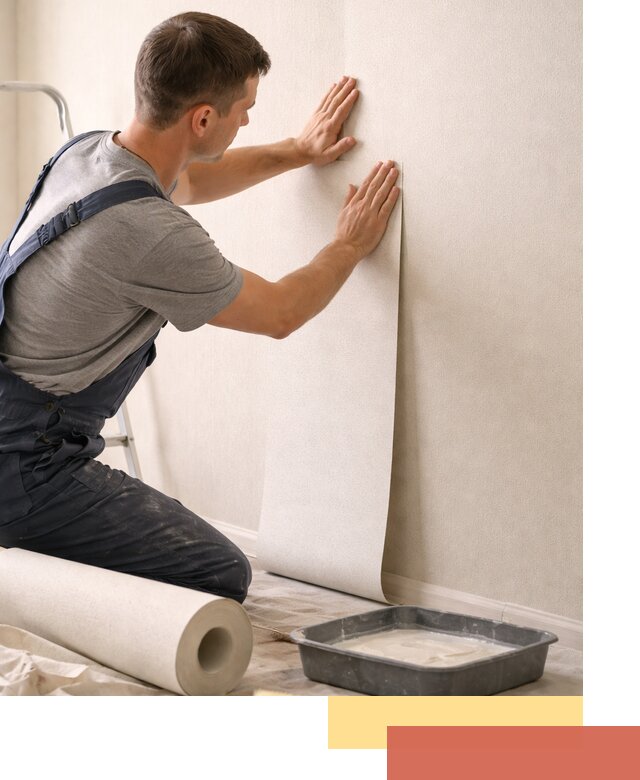 Поклейка флизелиновых обоев в Верхней Пышме качественно и быстро