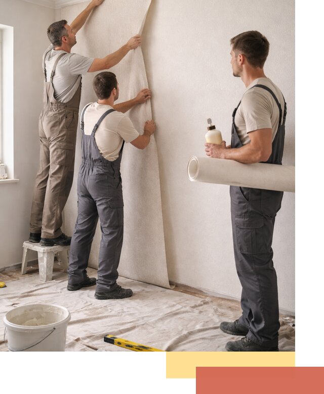 Оклейка стен обоями в Верхней Пышме — качественно и профессионально