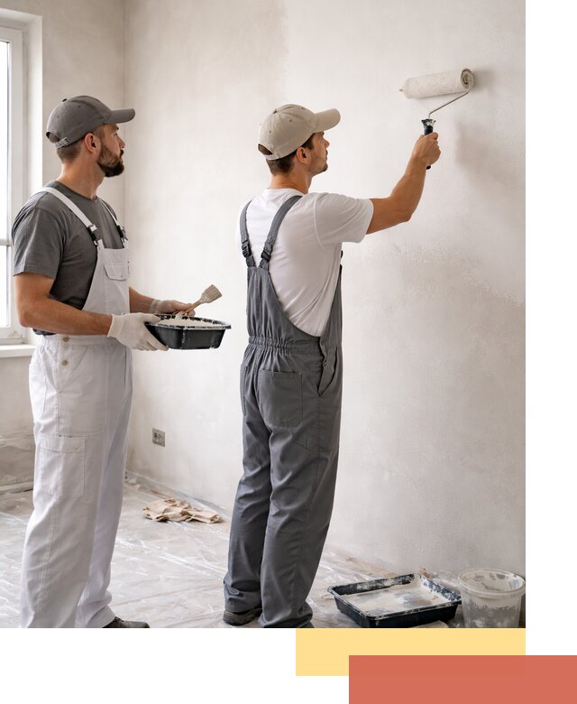 Покраска стен водоэмульсионной краской в Верхней Пышме