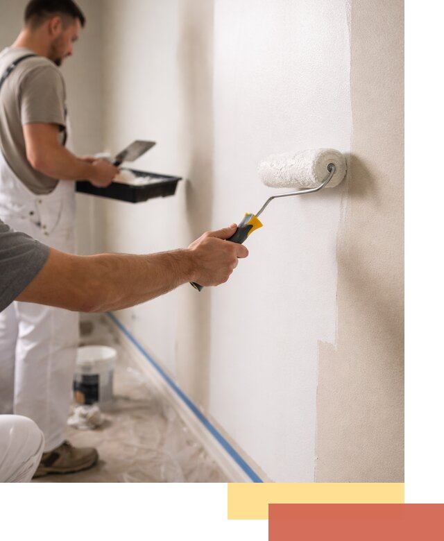 Покраска стен акриловой краской профессионально в Верхней Пышме