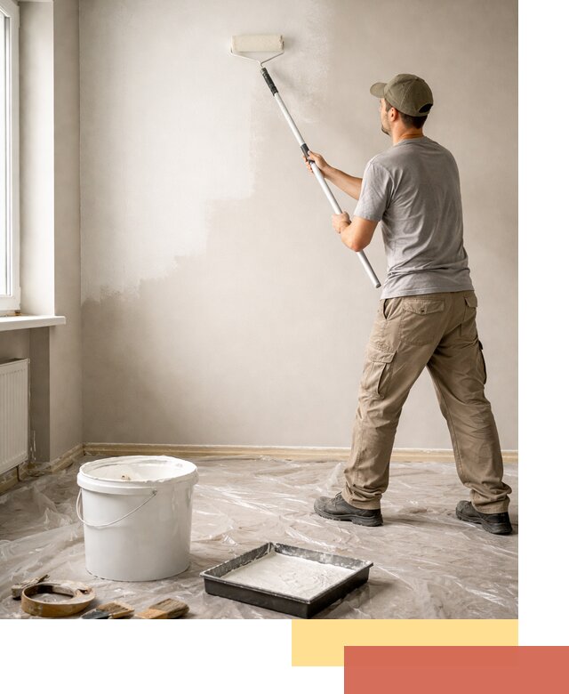 Покраска стен латексной краской в Верхней Пышме качественно и быстро