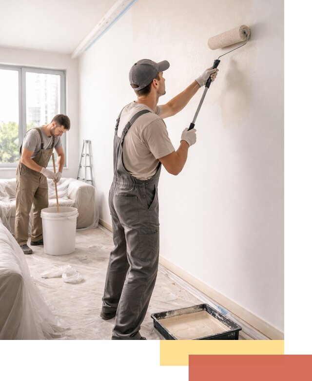 Покраска стен в офисе в Верхней Пышме — быстрый и качественный ремонт