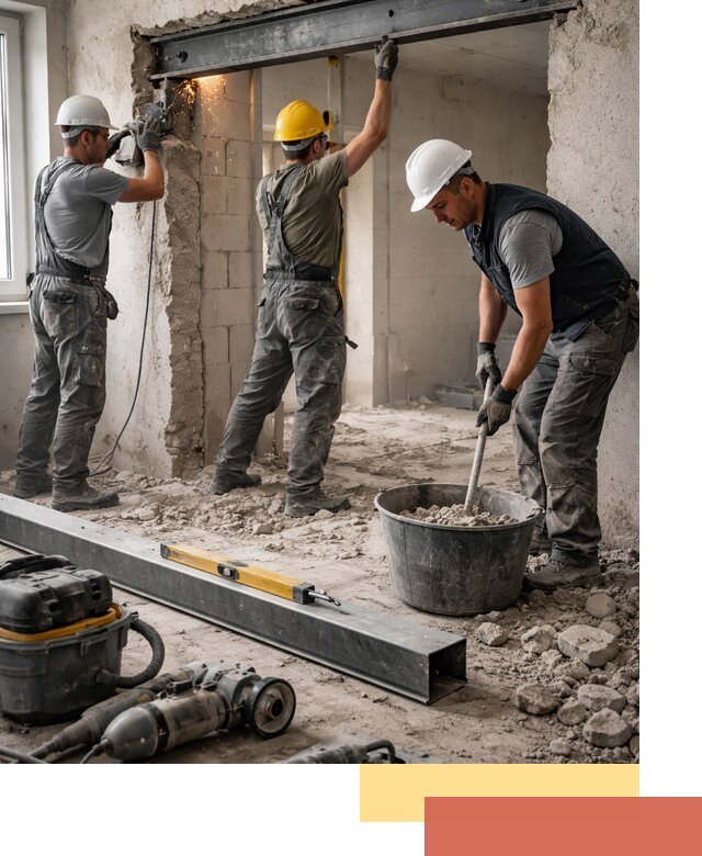 Создание проемов в стенах и несущих конструкциях в Верхней Пышме