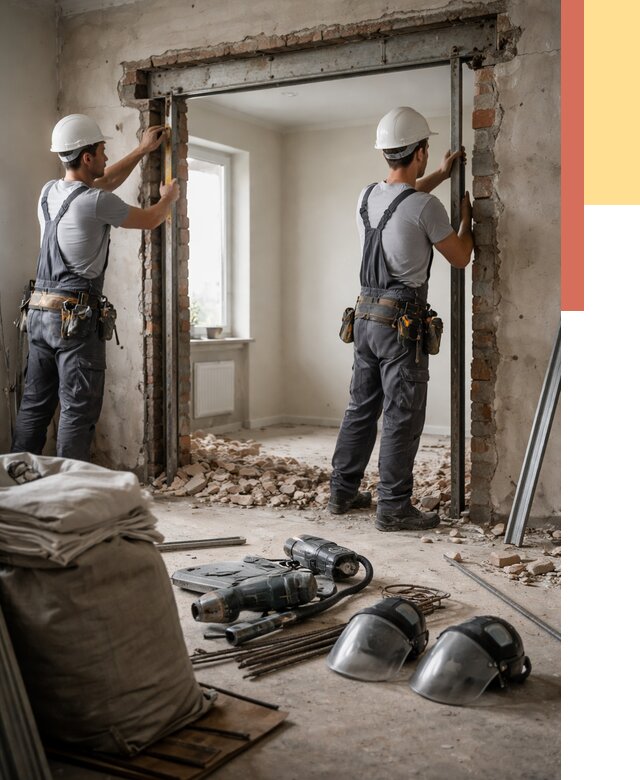 Расширение дверного проема в Верхней Пышме от 12825 руб. под ключ | ОТДЕЛОЧНИК-Врх