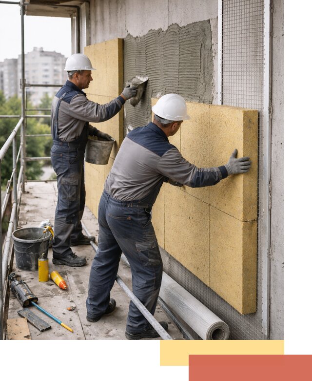 Утепление стен зданий и домов в Верхней Пышме качественно и надежно