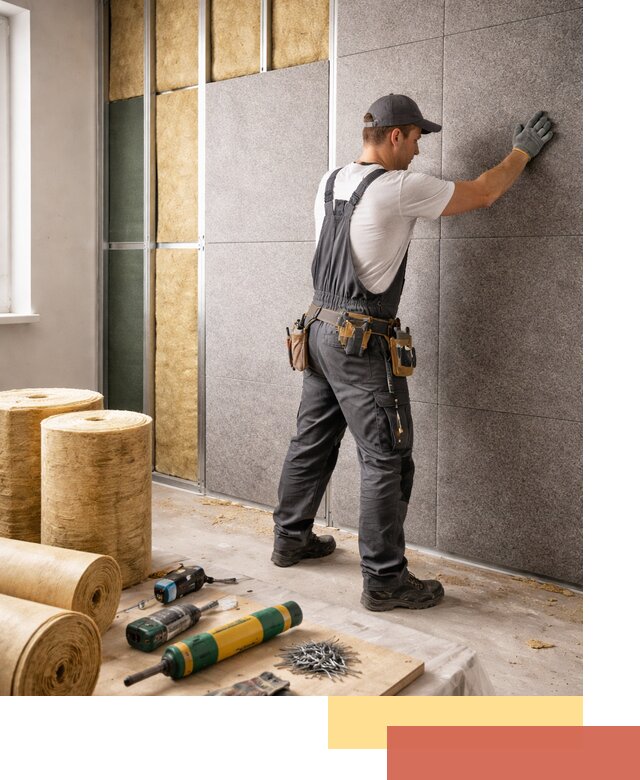 Профессиональная шумоизоляция стен в Верхней Пышме для квартиры и офиса