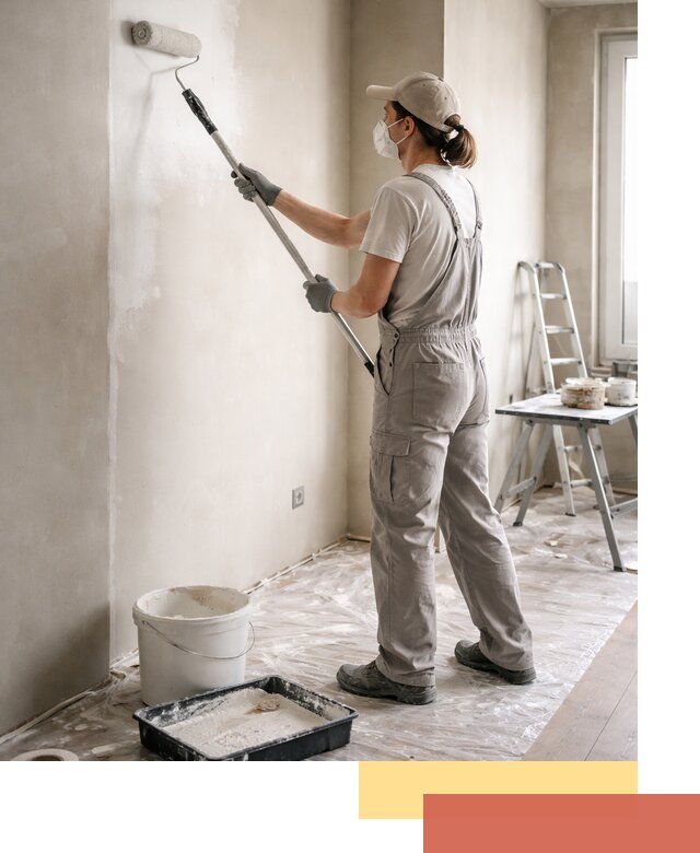 Покраска перегородок из гипсокартона в Верхней Пышме качественно и недорого