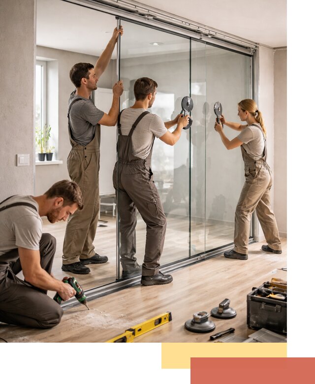 Изготовление стеклянных перегородок на заказ в Верхней Пышме