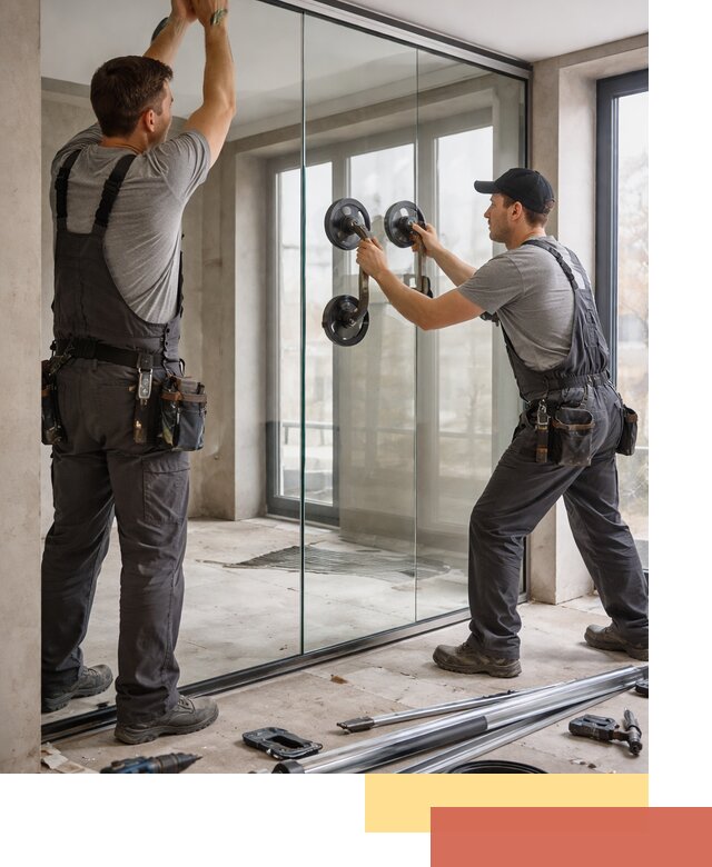 Цельностеклянные перегородки под ключ в Верхней Пышме