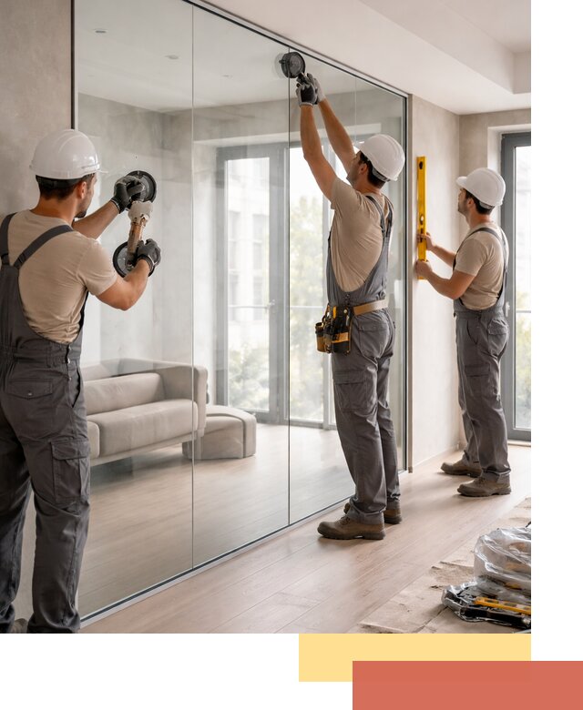 Перегородки из закаленного стекла в Верхней Пышме для офисов и квартир