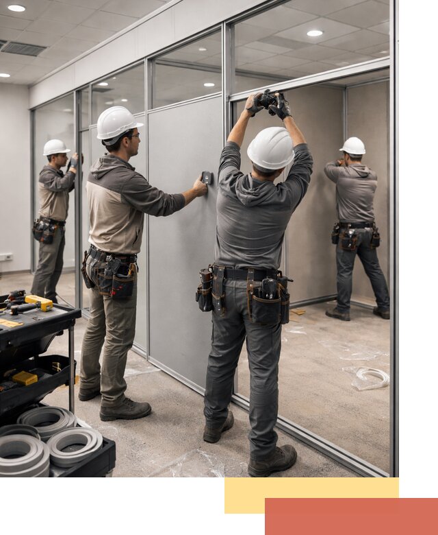 Мобильные офисные перегородки под ключ в Верхней Пышме