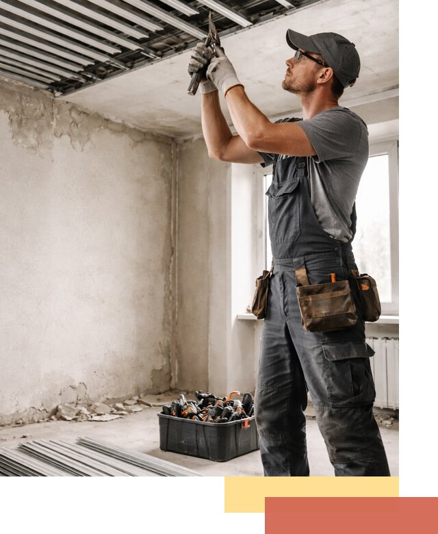 Демонтаж реечного потолка в Верхней Пышме быстро и аккуратно