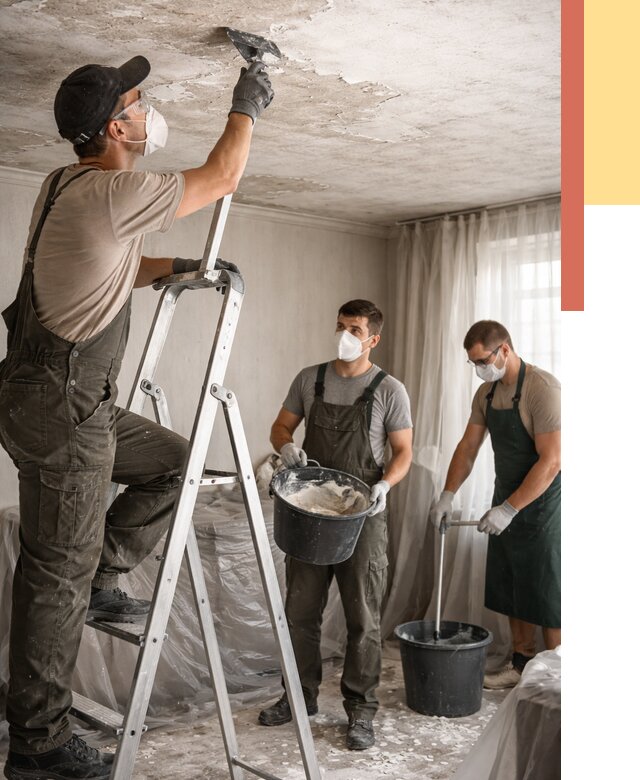 Удаление побелки с потолка в Верхней Пышме от 2565 руб. быстро и недорого | ОТДЕЛОЧНИК-Врх