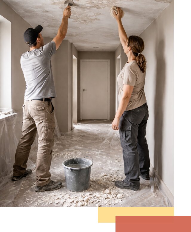 Удаление побелки с потолка в Верхней Пышме — быстро и аккуратно