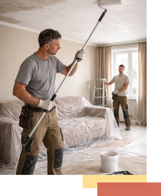 Грунтовка потолка в Верхней Пышме — подготовка под покраску и отделку