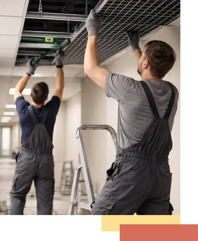 Монтаж потолка Грильято в Верхней Пышме: установка под ключ качественно