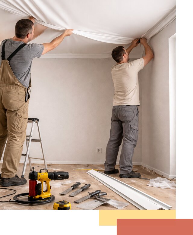 Монтаж ПВХ натяжного потолка в Верхней Пышме качественно и быстро