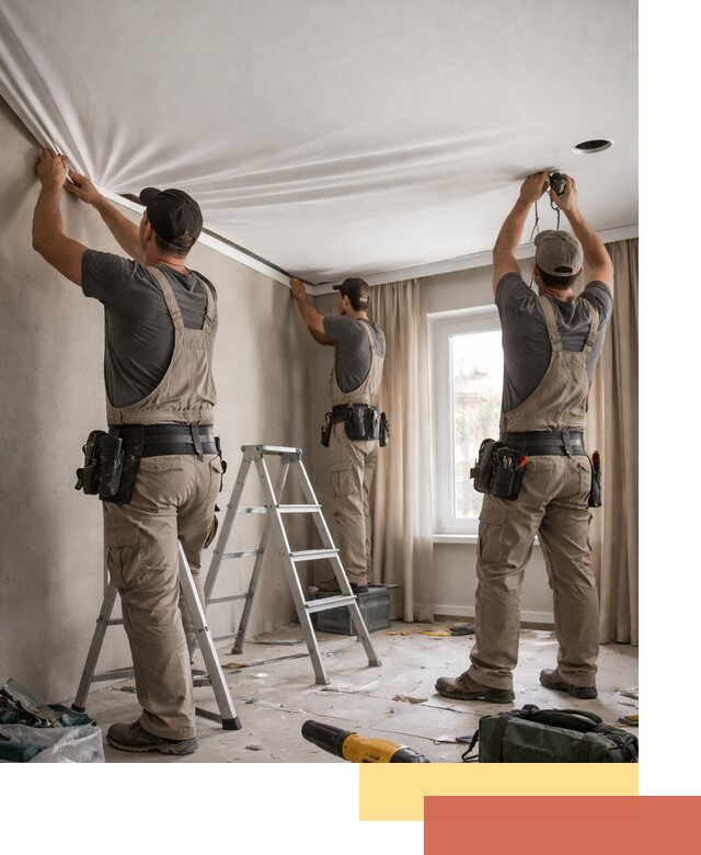 Монтаж матового натяжного потолка в Верхней Пышме качественно и быстро