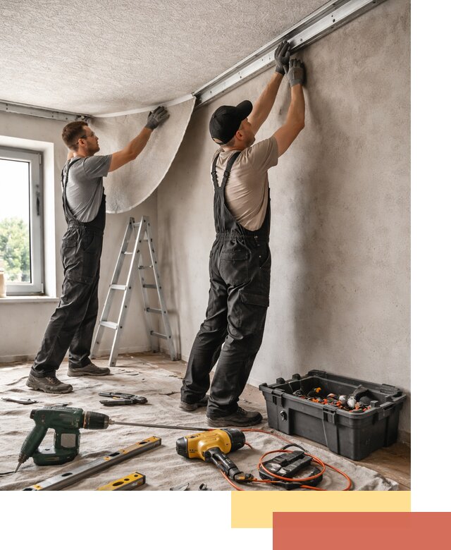 Монтаж фактурного натяжного потолка в Верхней Пышме качественно и быстро