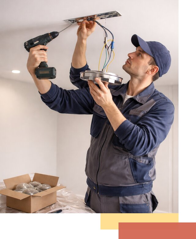 Установка люстры в натяжной потолок в Верхней Пышме