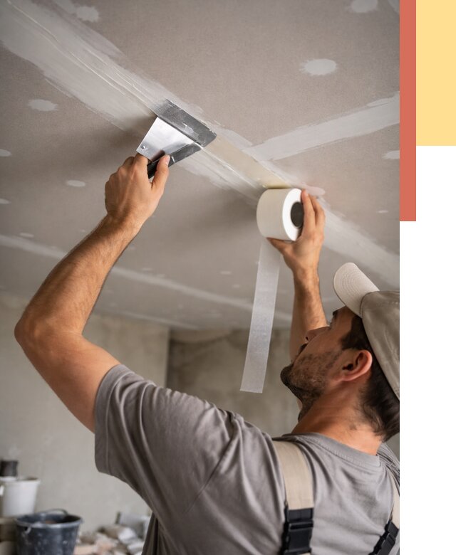 Обработка швов потолка ГКЛ в Верхней Пышме от 7695 руб. под ключ | ОТДЕЛОЧНИК-Врх