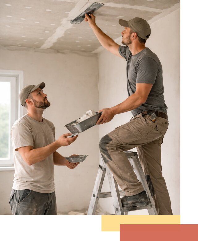 Шпаклевка потолка из гипсокартона в Верхней Пышме качественно и быстро