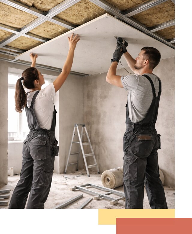 Звукоизоляция потолка из ГКЛ в Верхней Пышме профессионально и надежно