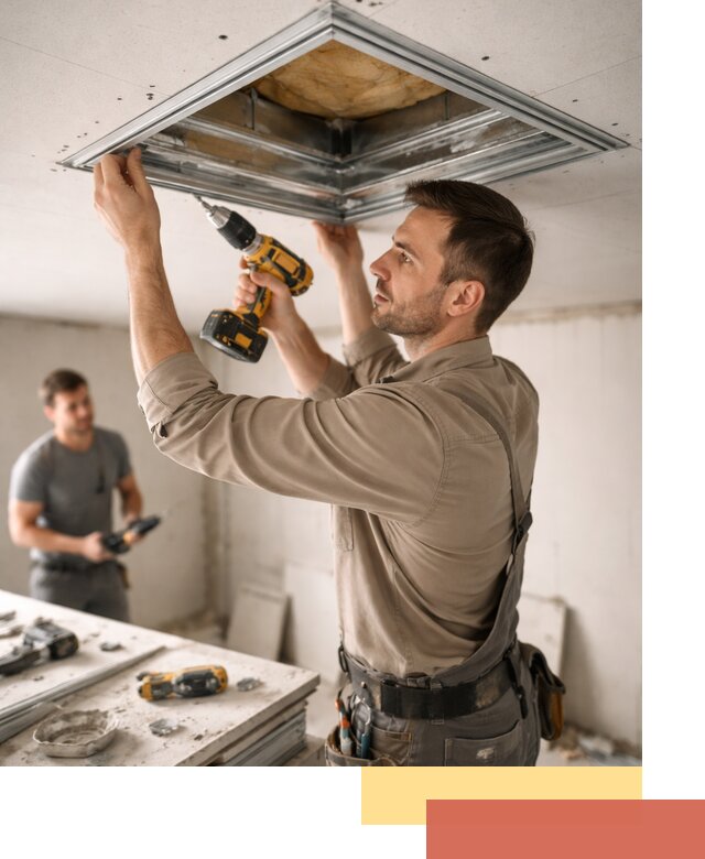 Монтаж люка в потолок из ГКЛ в Верхней Пышме