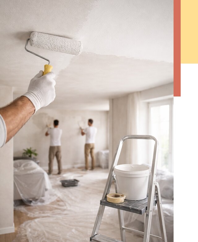 Покраска потолка акриловой краской в Верхней Пышме от 2565 руб. | ОТДЕЛОЧНИК-Врх