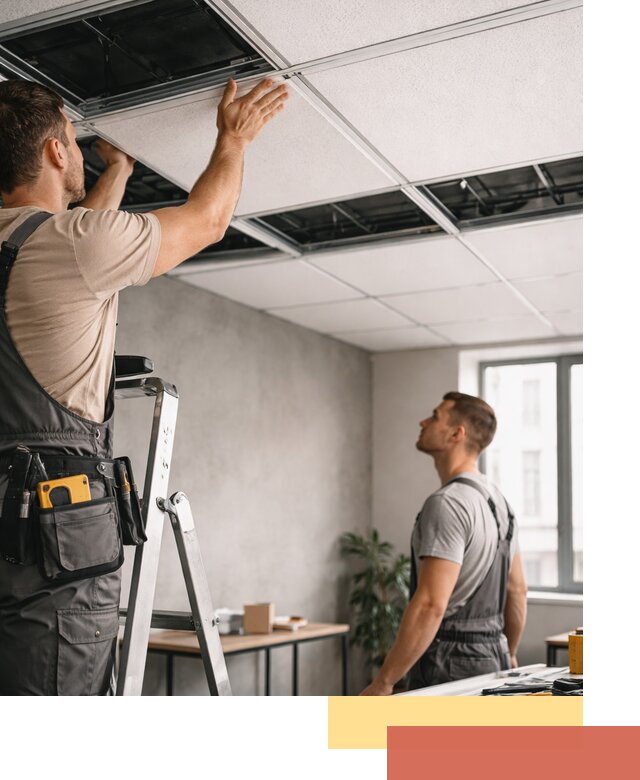 Монтаж потолочной плитки в Верхней Пышме качественно и в срок