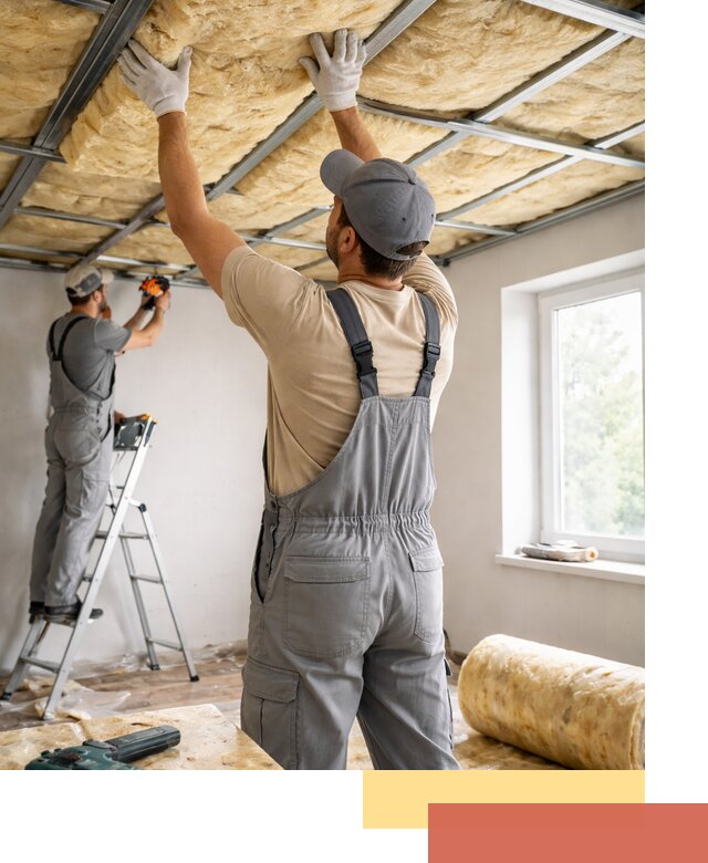 Утепление потолка под ключ в Верхней Пышме качественно и быстро