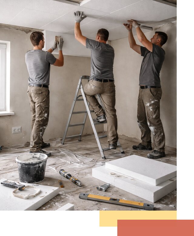 Утепление потолка пенопластом в Верхней Пышме быстро и качественно